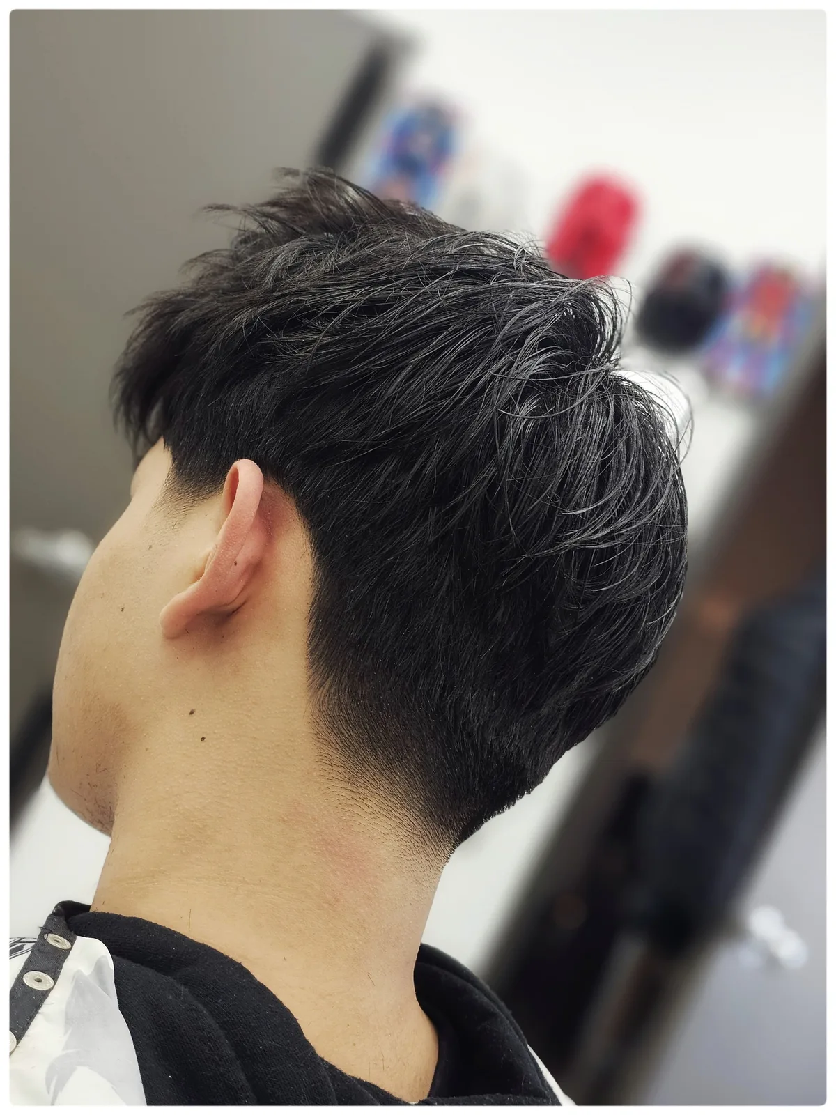 Clean taper cut result at Willow Road Barber Shop in Guelph