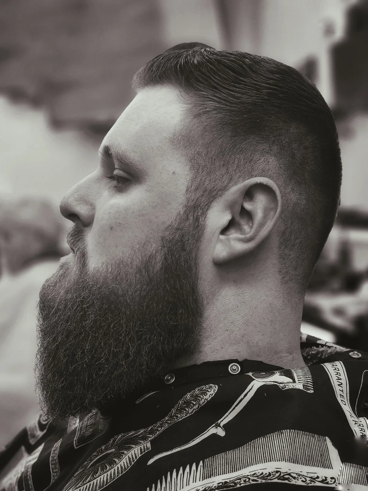 Fresh haircut finish at Willow Road Barber Shop in Guelph