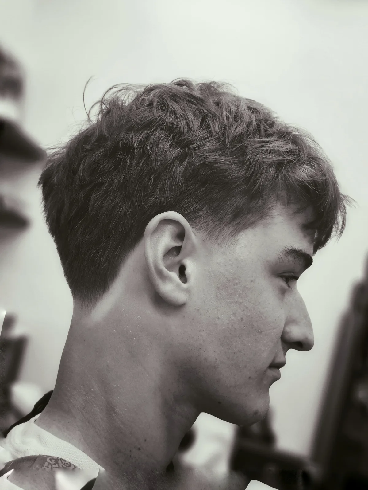 Precision fade and cut result at Willow Road Barber Shop in Guelph