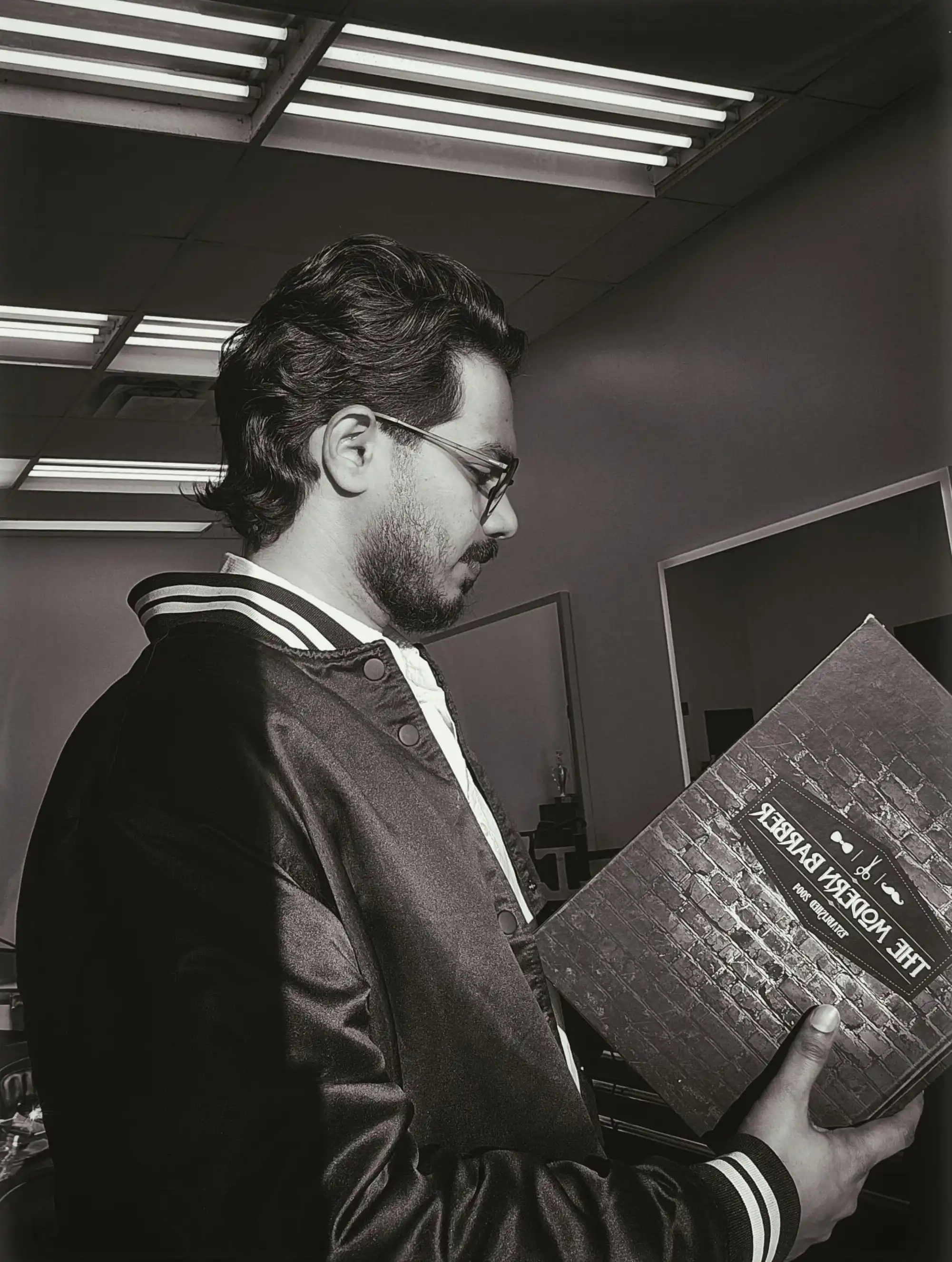 Tarun at Willow Road Barber Shop in Guelph